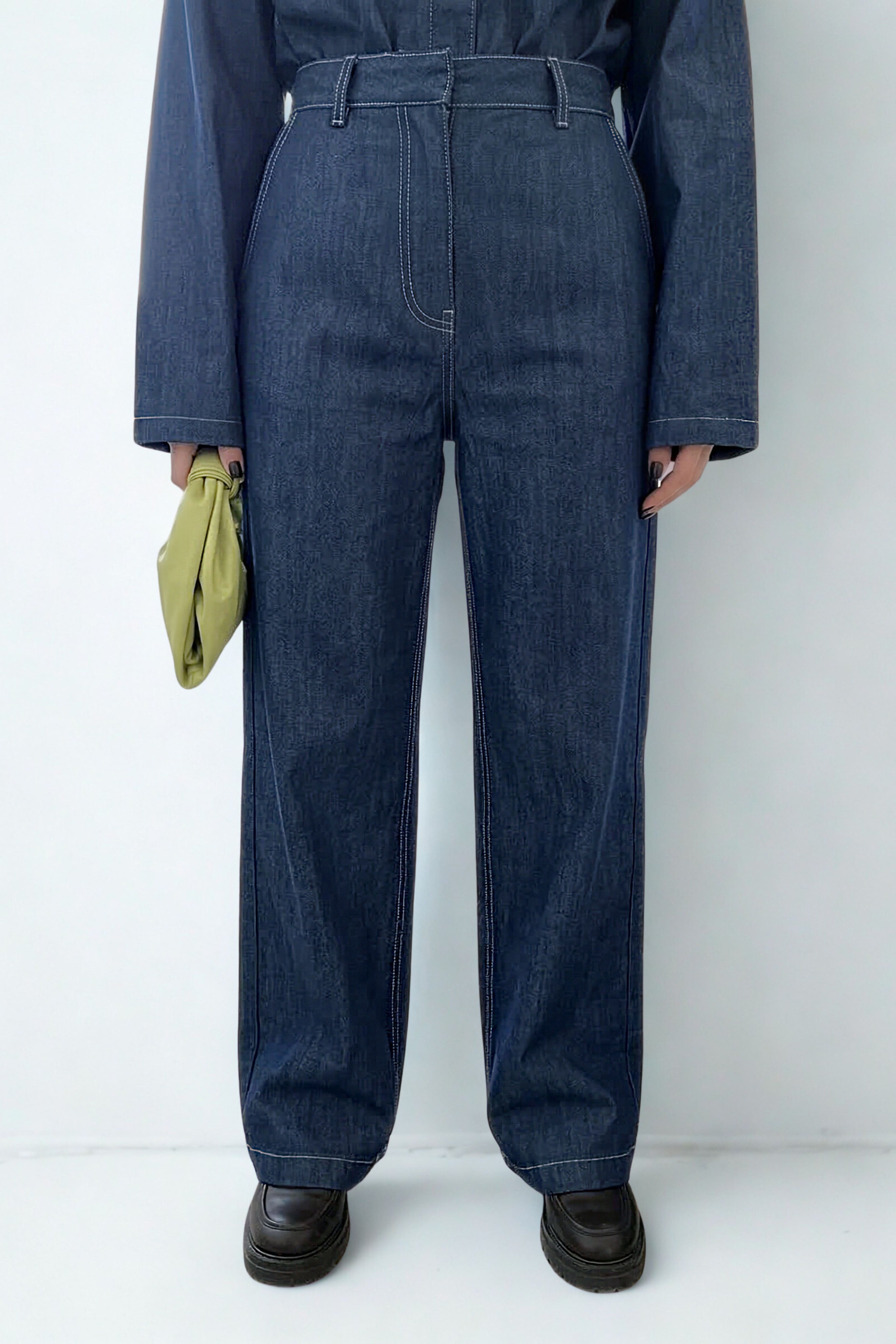 Coordinato Kimono in Denim con Cintura Giacca